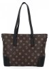 Stylowa Torebka Damska Shopper Bag firmy Herisson Czekoladowa/Czarna